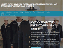 Tablet Screenshot of longbeach-seacadets.org